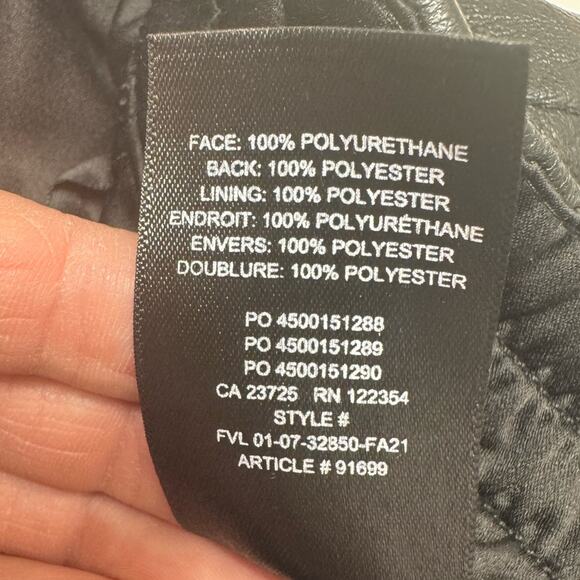 Aritzia Babaton Pensil Skirt Black Vegan Faux Leather Mini Womens Small (4-6) - Picture 5 of 10